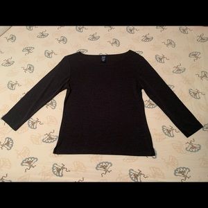 Dark Gray Long-sleeve Gap Top